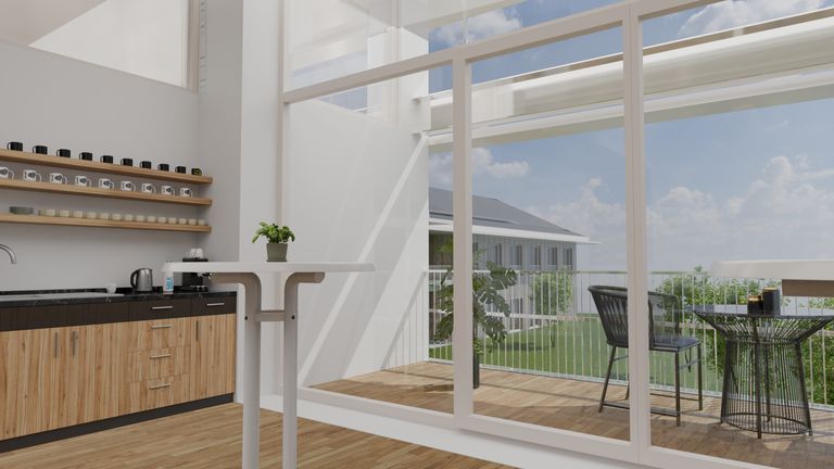 Teeküche 1. OG (Rendering)