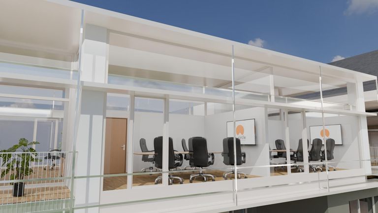 Büros im 1. OG (Rendering)