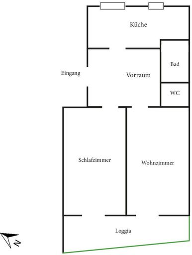 11. ETW 1110 Wien - Grundriss