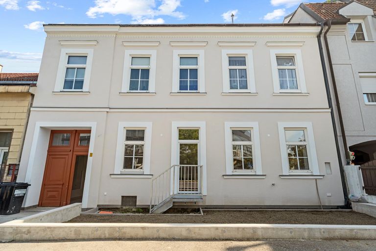 Hausansicht straßenseitig mit zukünftigem