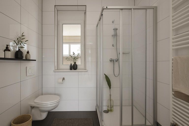 Badezimmer mit Dusche