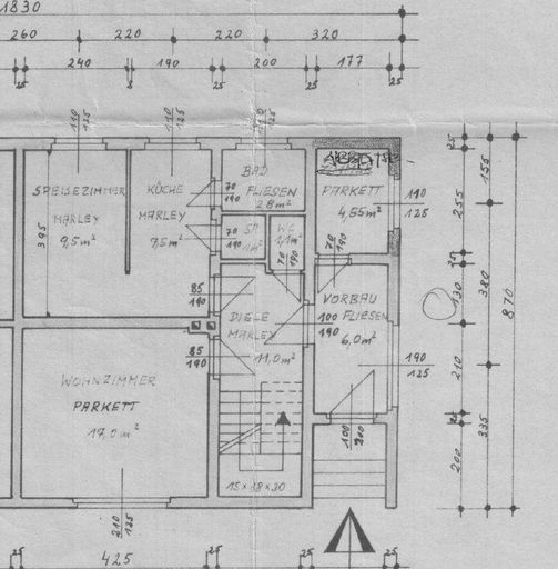 Grundrissplan Erdgeschoss