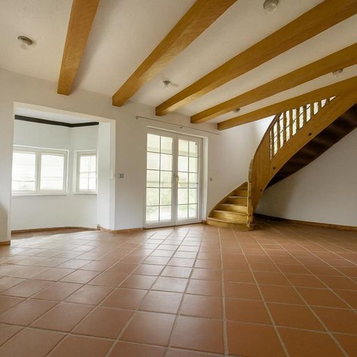 Wohnzimmer - Blick zur Terrasse