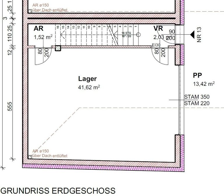 Plan Lager / Abstellraum