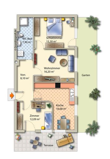 Wohnung - Haiming - Skizze