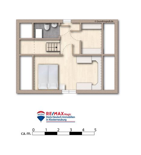 Grundriss Obergeschoss möbliert