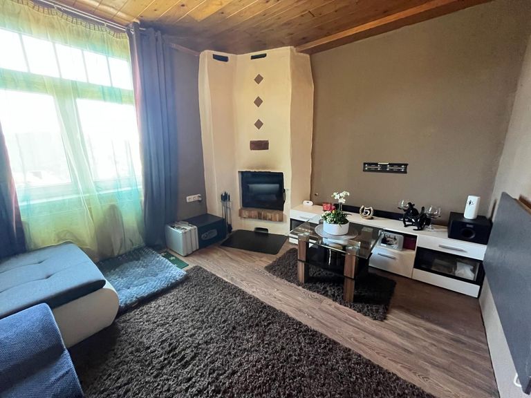 Wohnzimmer mit Kaminofen