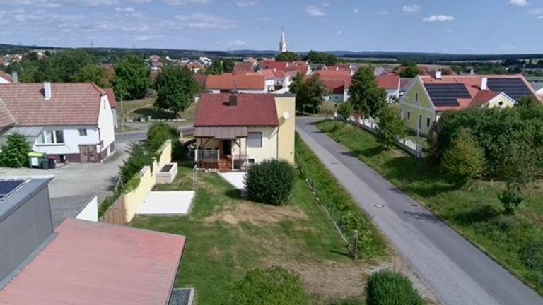 Blick zum Dorfzentrum