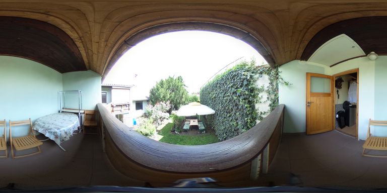 Terrasse mit Blick ins Grüne