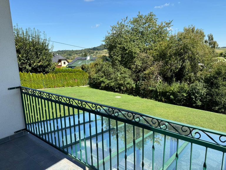 Blick vom Balkon in den Garten - Richtung OST