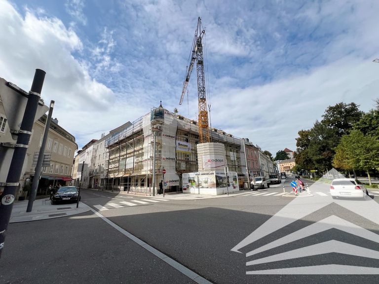 Gebäudeansicht Baufortschritt