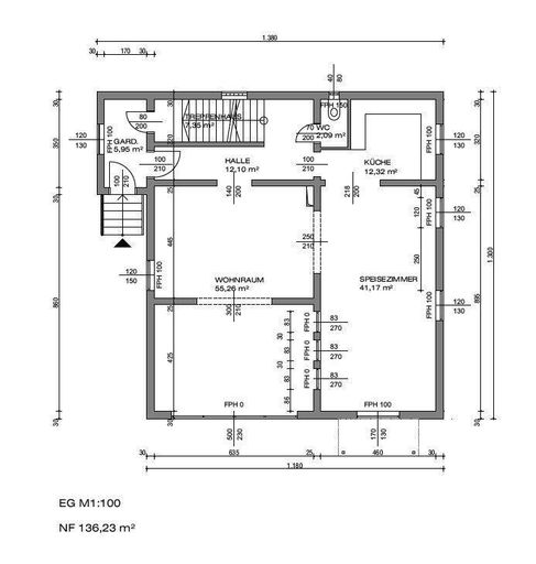 Grundriss EG Haupthaus