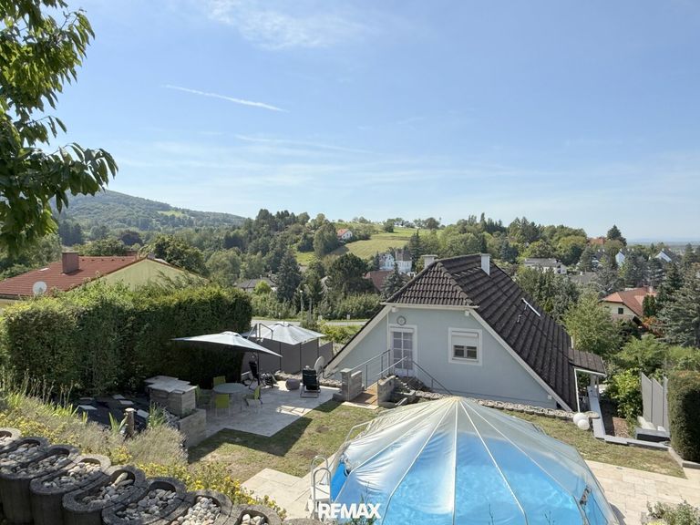 Blick vom Garten aus