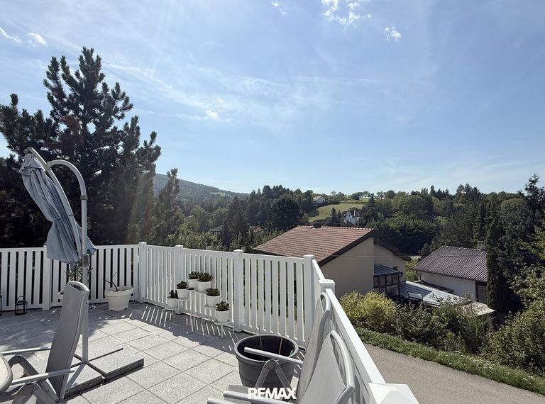 Ausblick vom Balkon aus
