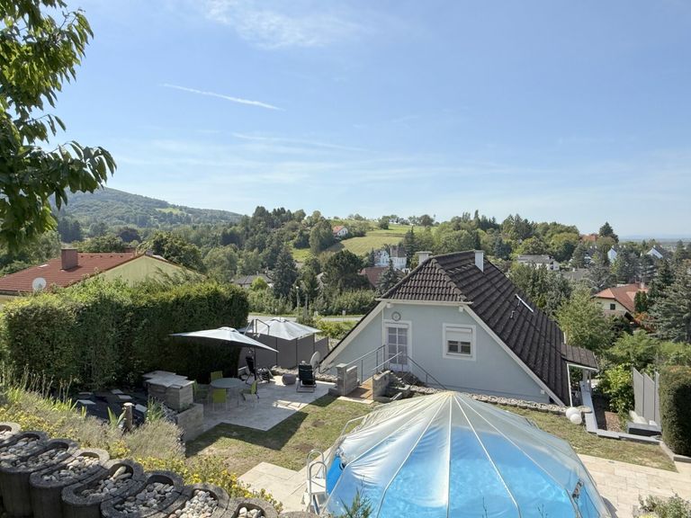 Blick vom Garten aus