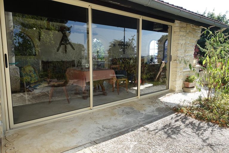 Veranda mit Verglasung