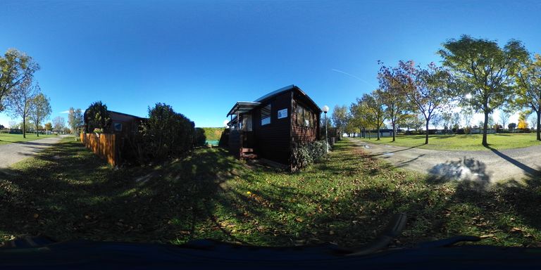 Mobilheim Außenbereich