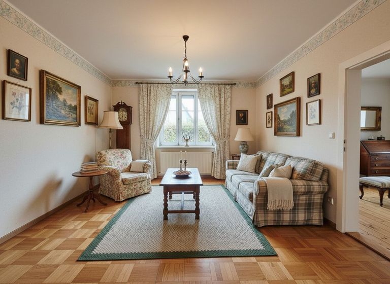 Wohnzimmer / KI-generierte Inhalte