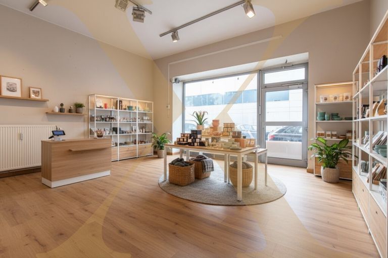 Bsp. Geschäftsfläche - Visualisierung – Einrichtung & Renovierung mittels KI