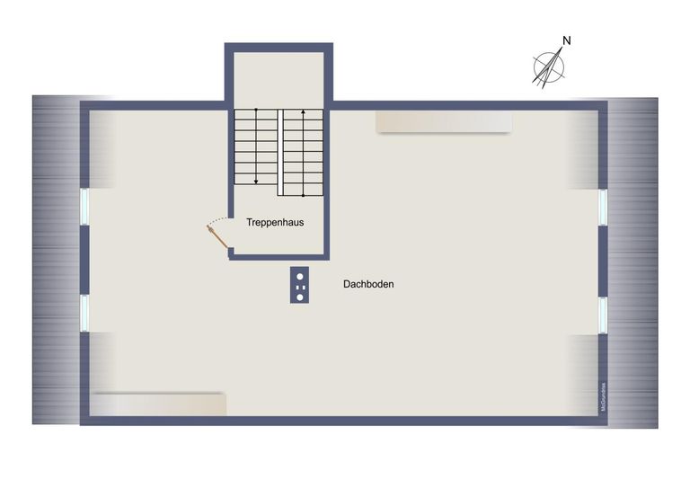 Grundriss Dachboden