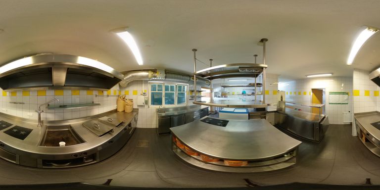 360° gewerbliche Küche