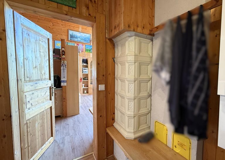 Kachelofen auch im Badezimmer