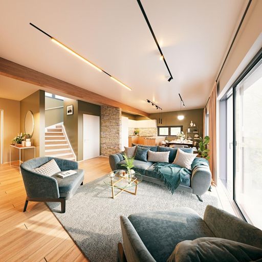 Mieming - Visualisierung - Wohnzimmer