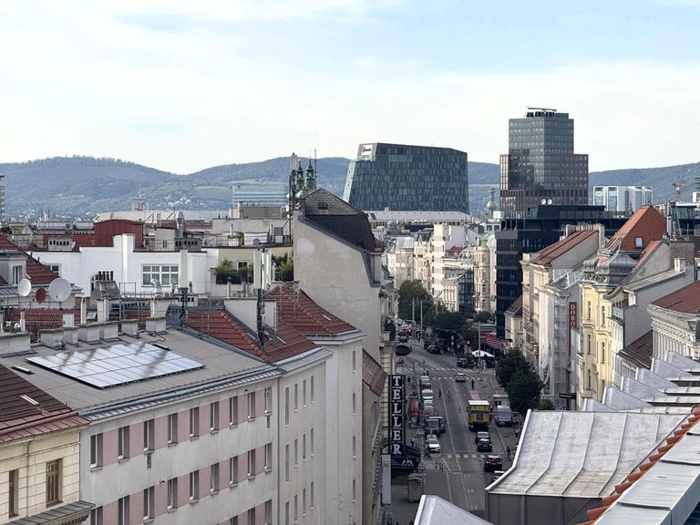 Dachterrasse 2 / 2 - Ausblick auf Wien Mitte