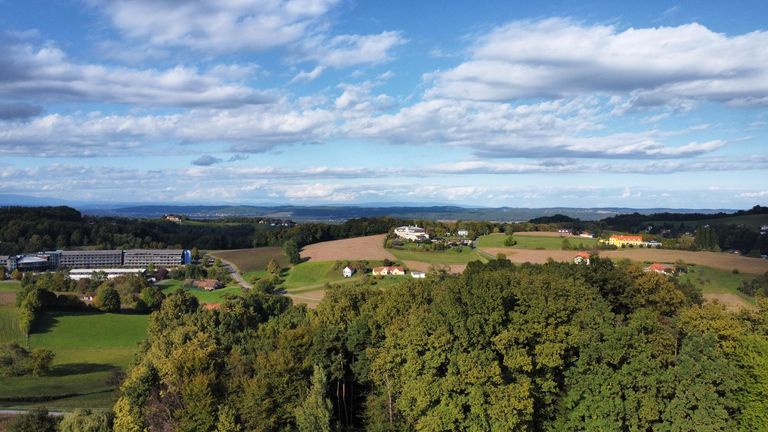 Aussicht mit Drohne