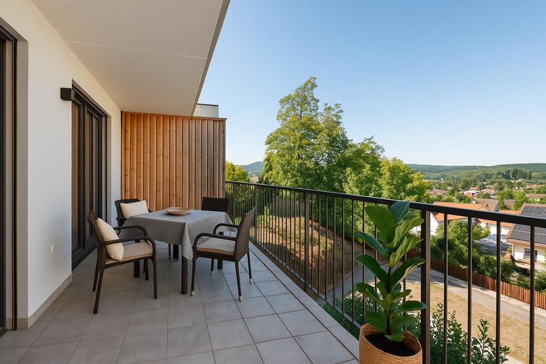 Balkon Einrichtungsbeispiel