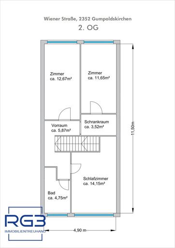 Wohnung in Gumpodskirchen mit 4 Zimmer