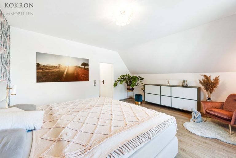 Zimmer 1 im Neubau Obergeschoss - aktuell Schlafzimmer