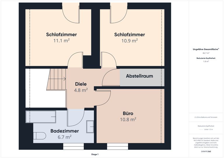 Skizze Dachgeschoss