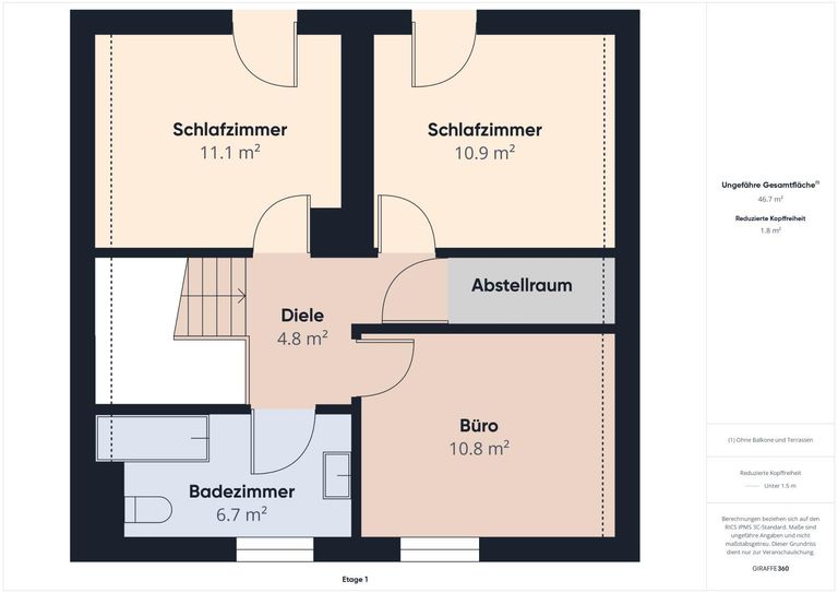 Skizze Dachgeschoss