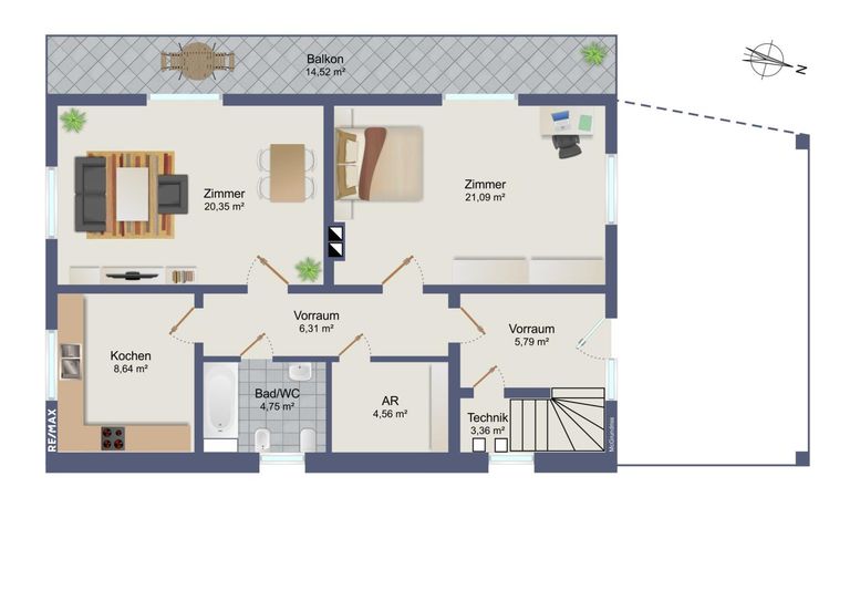 Plan Kellergeschoß schematisch