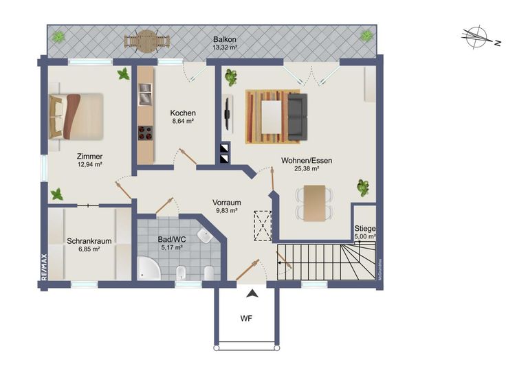 Plan Erdgeschoß schematisch