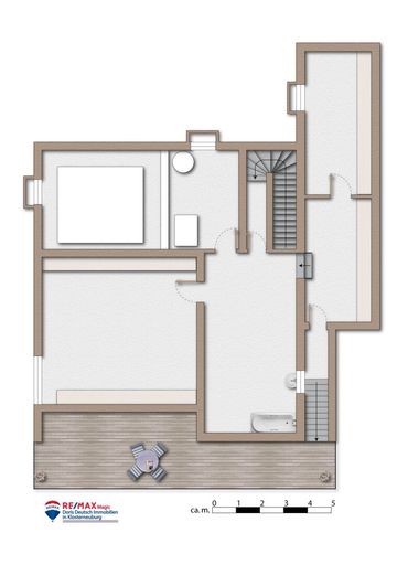 Grundriss Kellergeschoss möbliert
