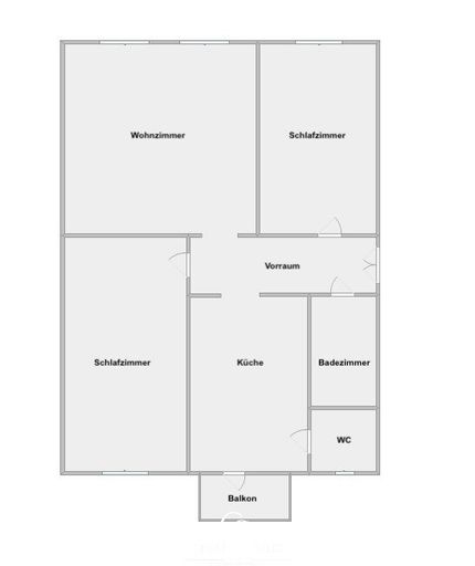 Schematischer Grundriss