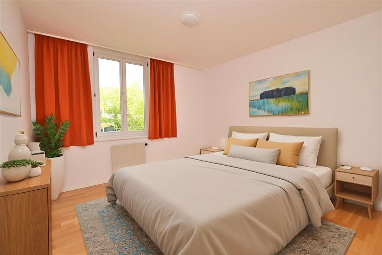 Schlafzimmer (virtuell eingerichtet)