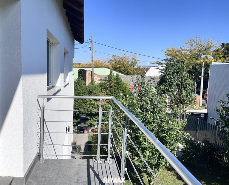 Blick vom Balkon Richtung Osten