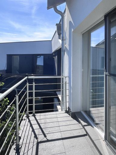 Blick vom Balkon Richtung Westen