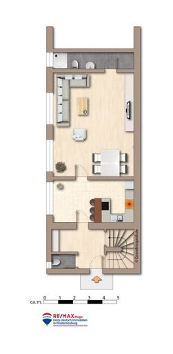 Grundriss Erdgeschoss möbliert