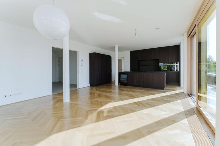 Wohnzimmer mit Wohnküche