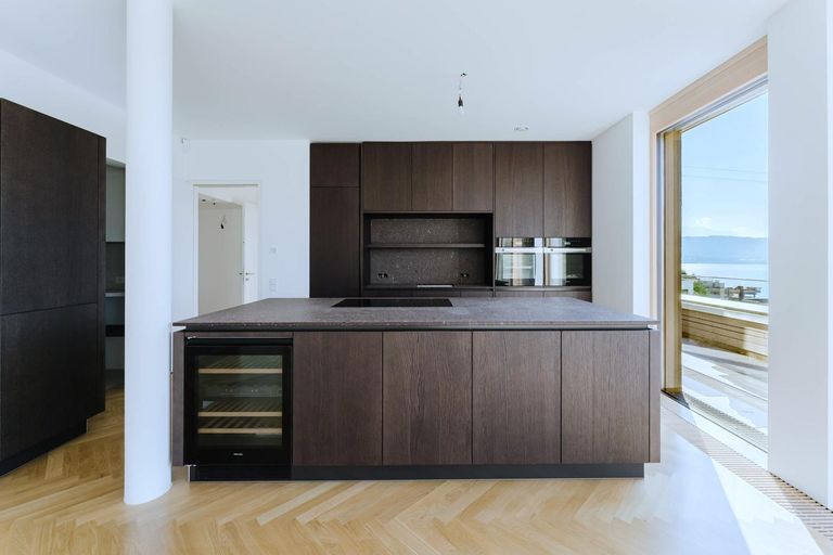 Wohnzimmer mit Wohnküche