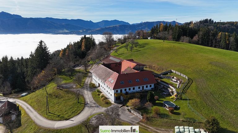Herbst-Stimmung mit Nebelmeer im Tal