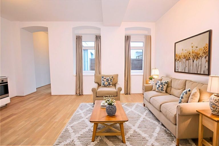 Wohnküche (virtuell eingerichtet)