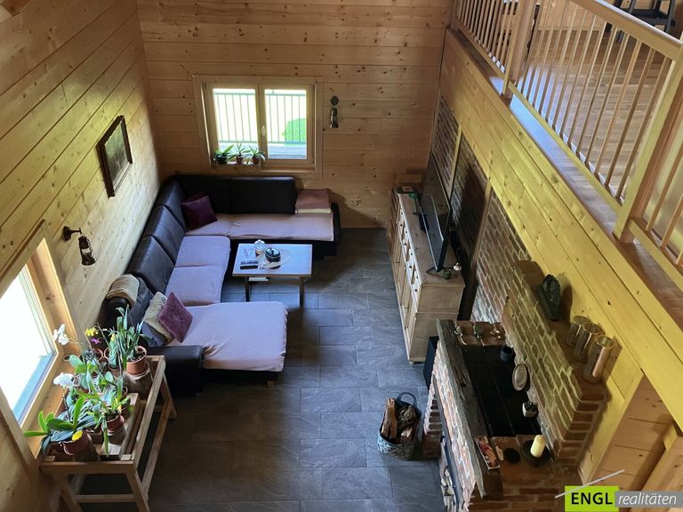 Wohnzimmer EG- mit Kachelofen