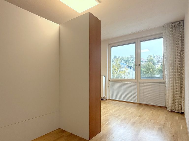 Vom Schlafbereich aus