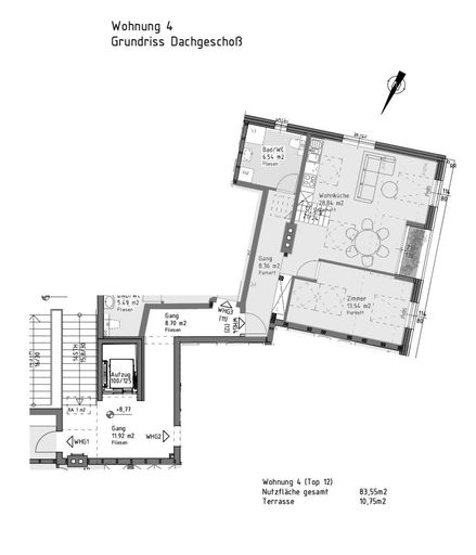 Grundriss W4 (Top12) 83m²