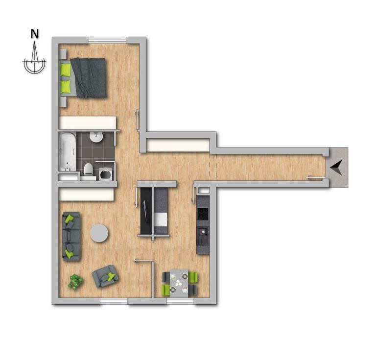 Grundrissplan Skizze